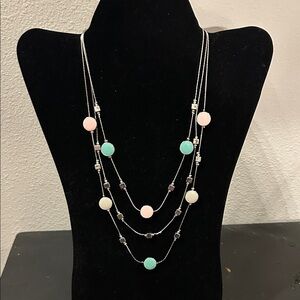 Ann Taylor Pastel Beaded Necklace